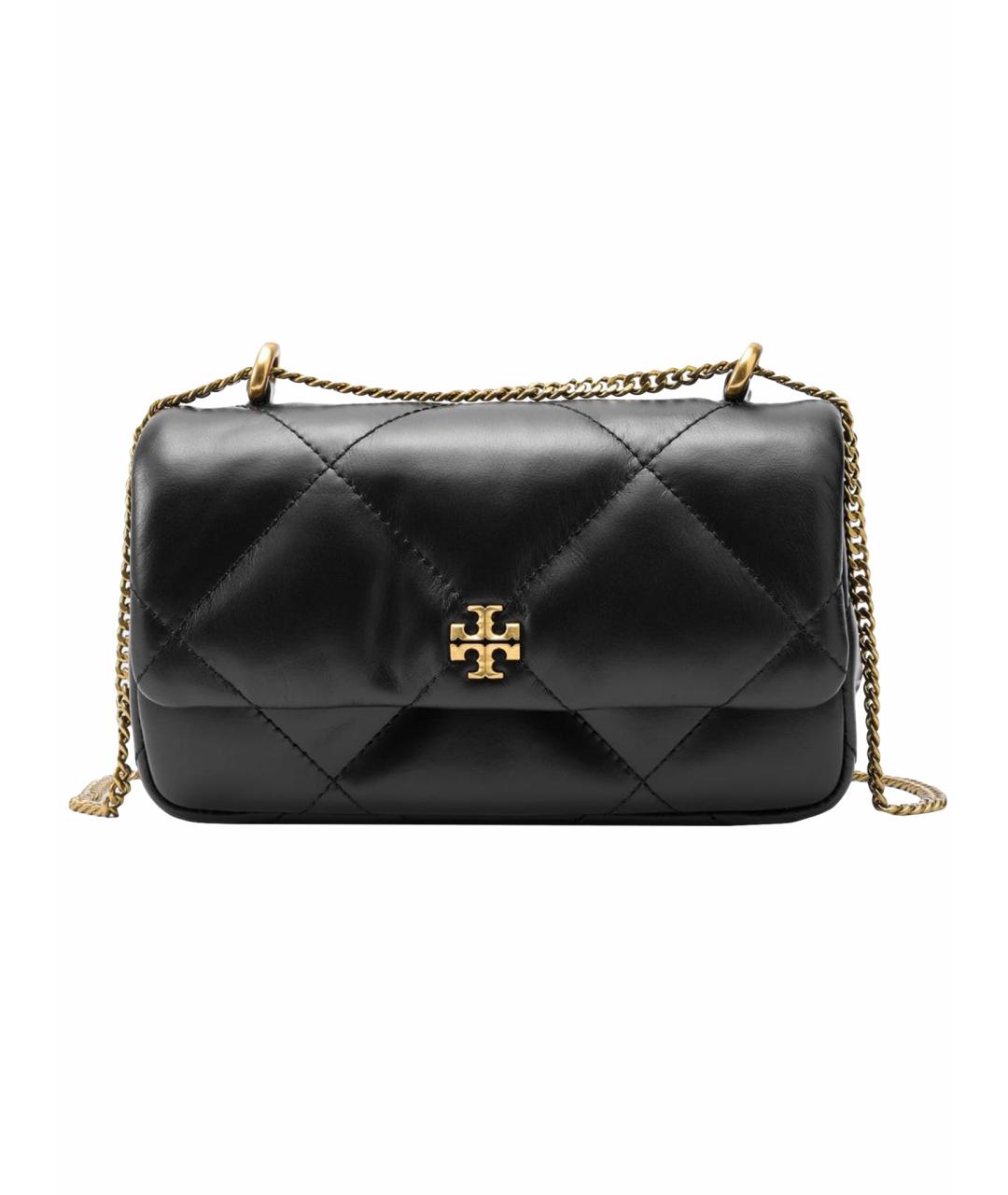 TORY BURCH Черная кожаная сумка через плечо, фото 1