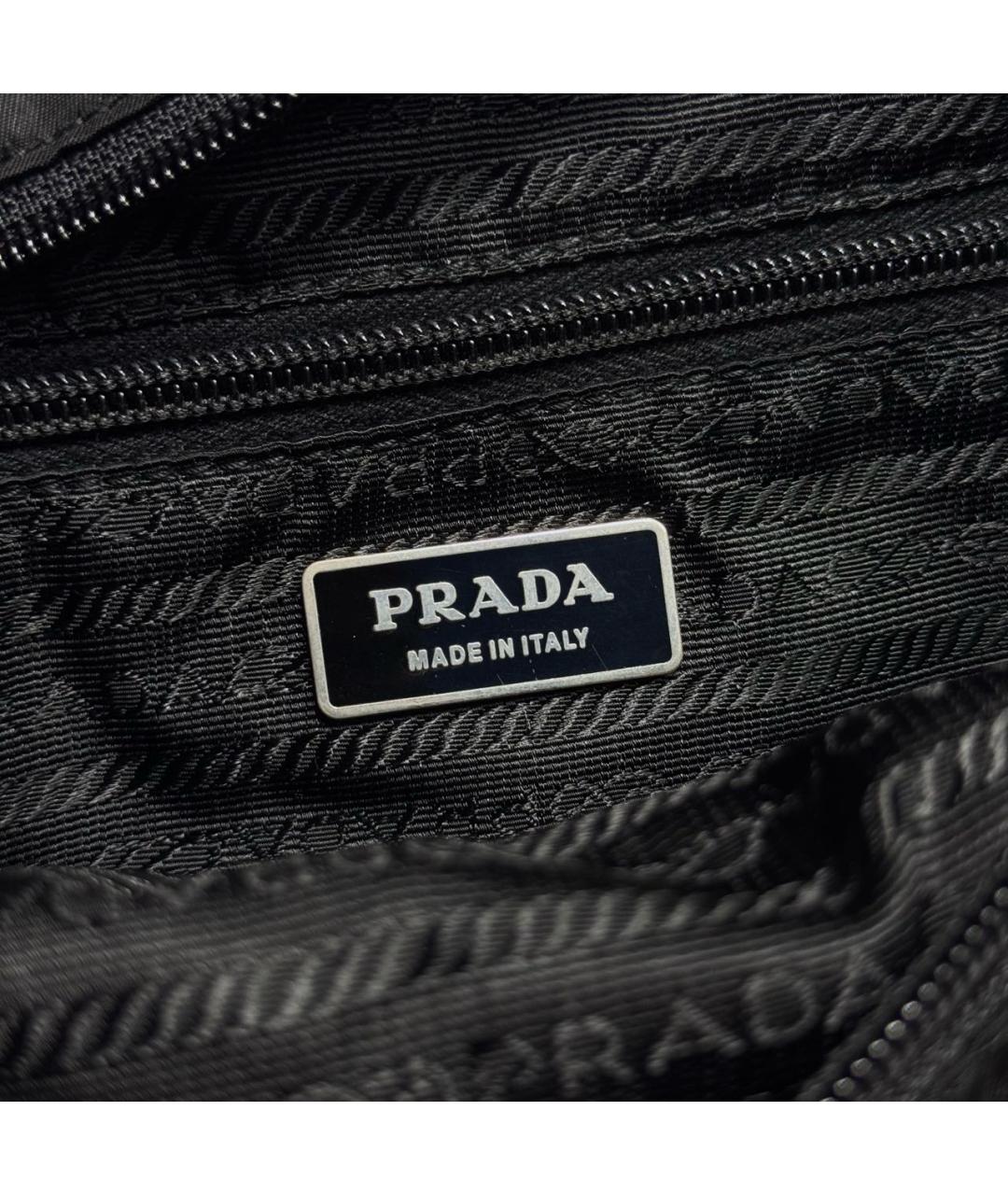 PRADA Черная синтетическая сумка на плечо, фото 4