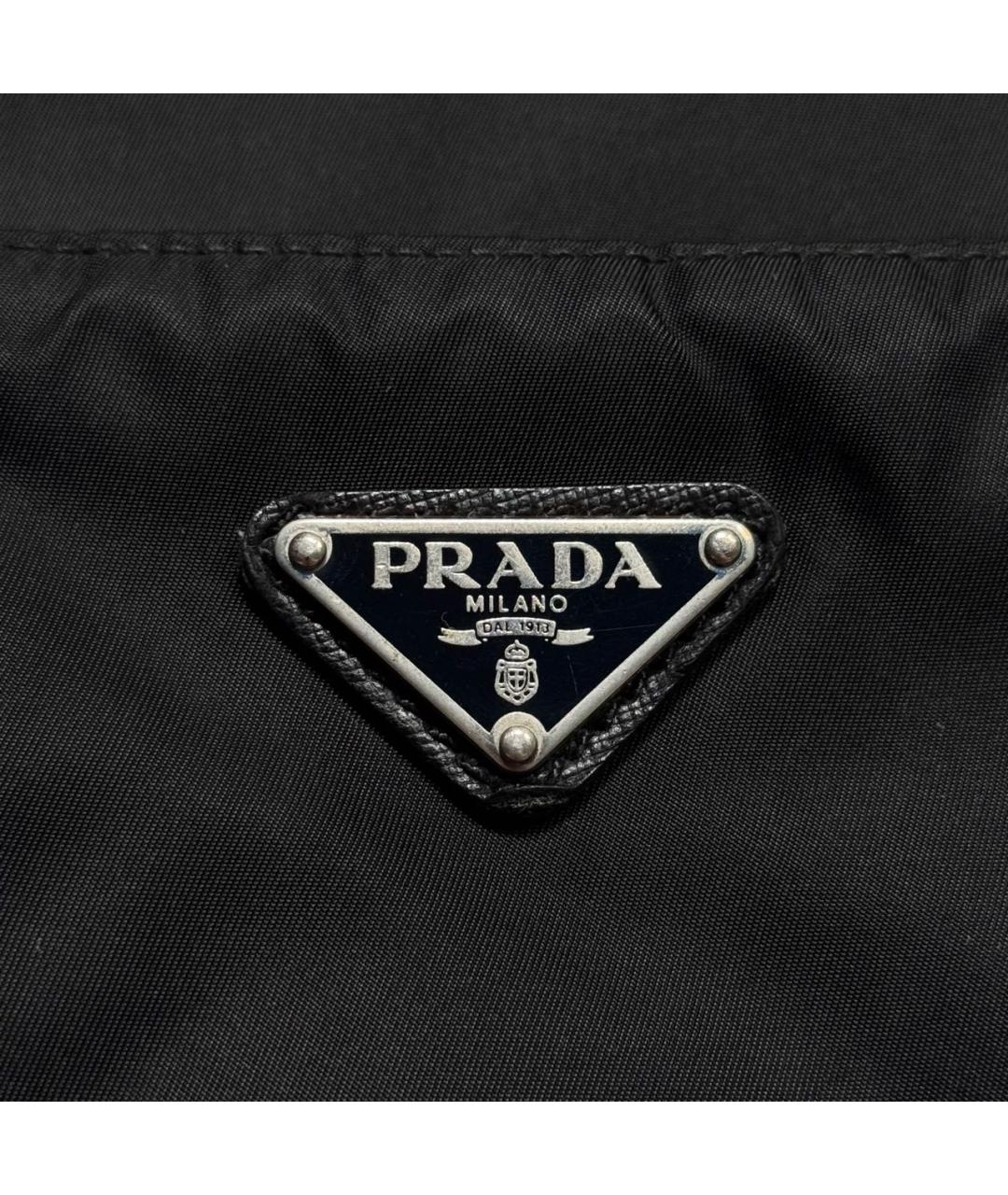PRADA Черная синтетическая сумка на плечо, фото 5