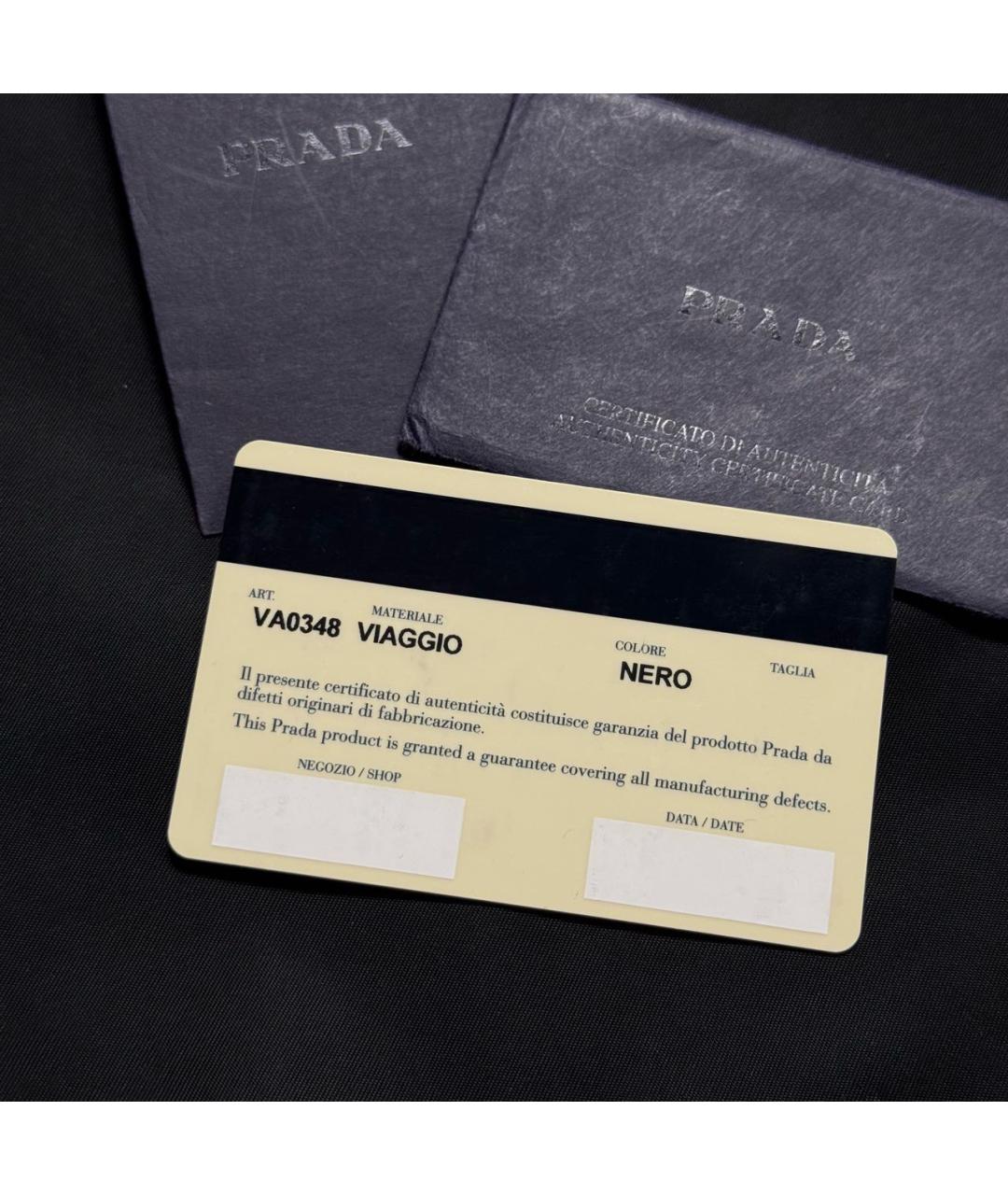 PRADA Черная синтетическая сумка на плечо, фото 7