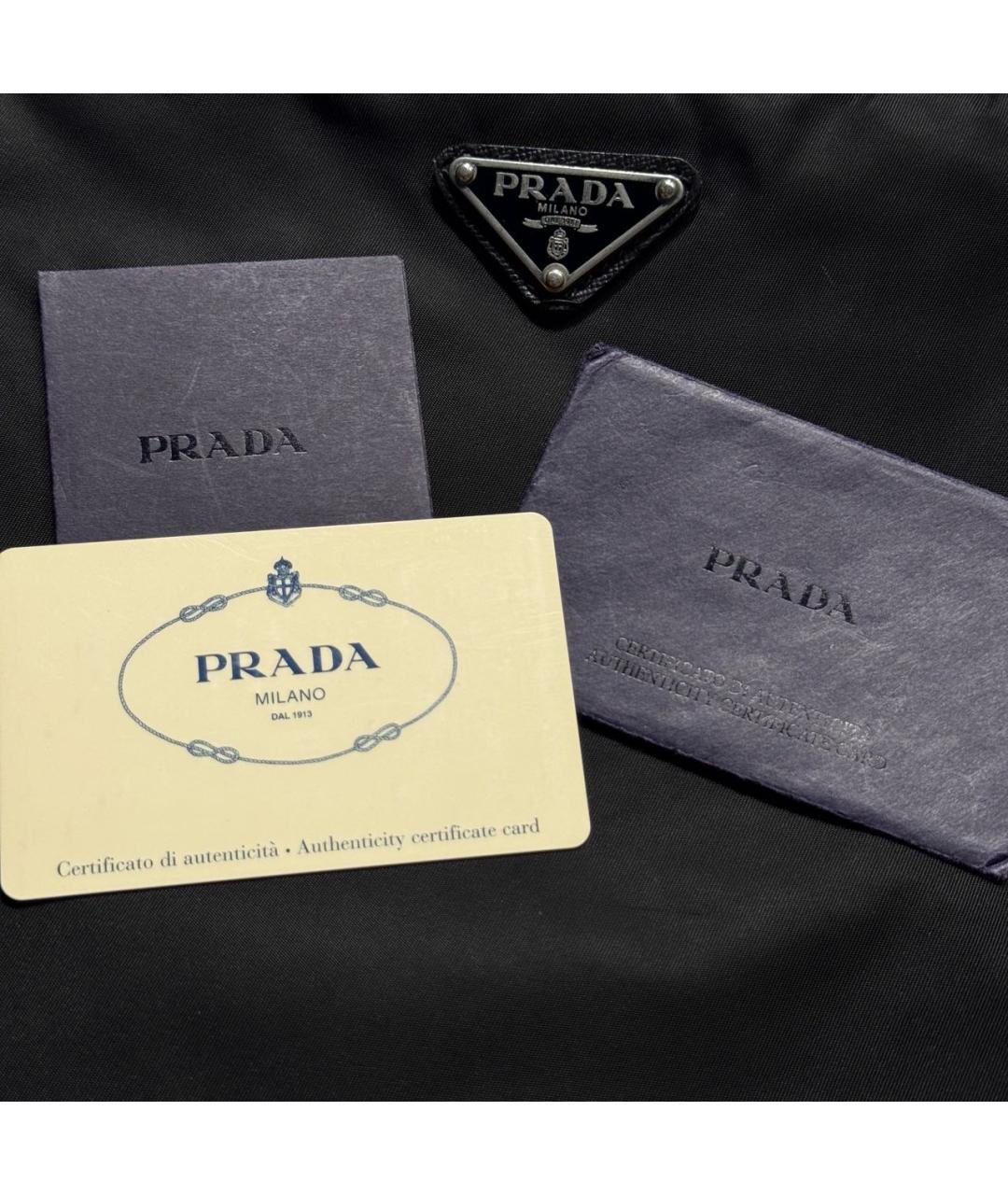 PRADA Черная синтетическая сумка на плечо, фото 6