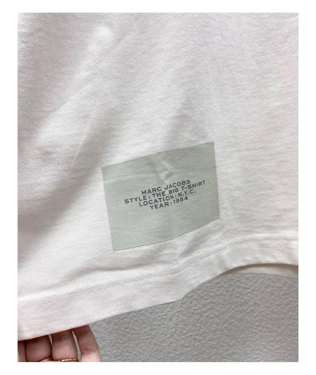 MARC JACOBS Белая хлопковая футболка, фото 3