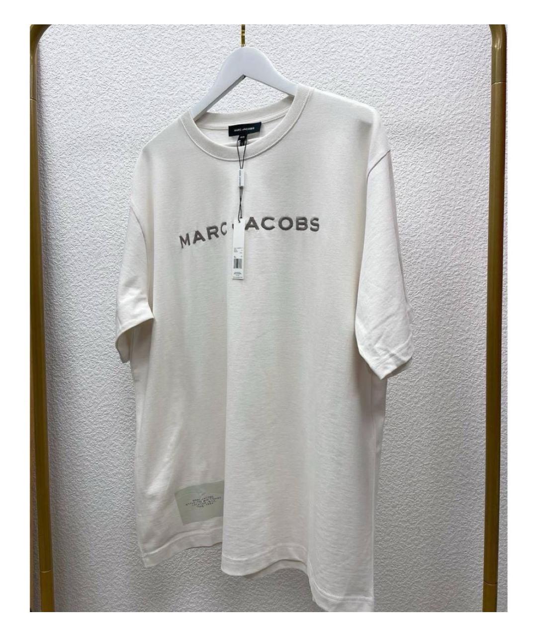 MARC JACOBS Белая хлопковая футболка, фото 2