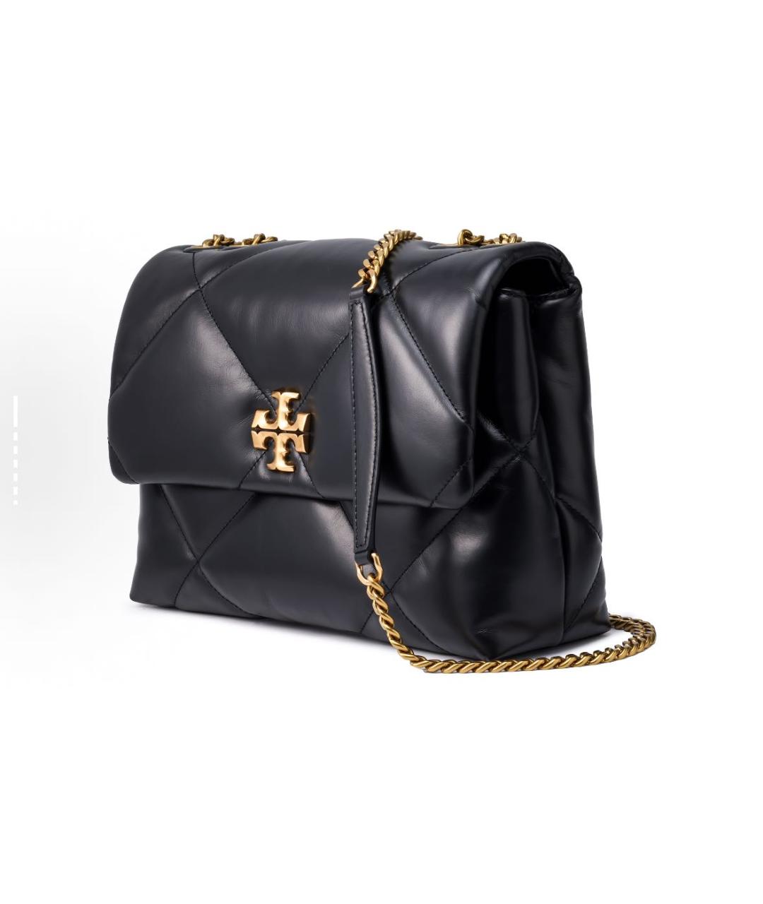 TORY BURCH Черная кожаная сумка через плечо, фото 2