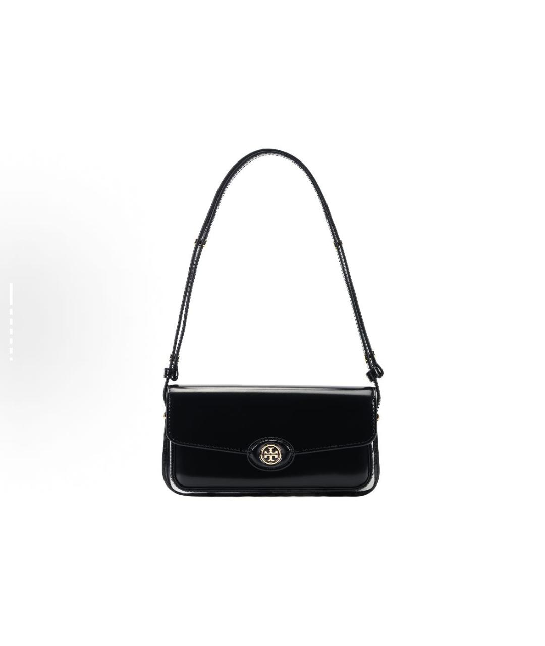 TORY BURCH Черная кожаная сумка через плечо, фото 5
