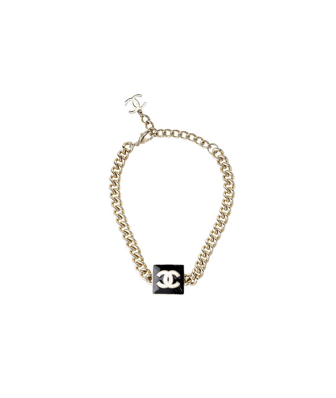 CHANEL Черная металлическая цепочка, фото 1
