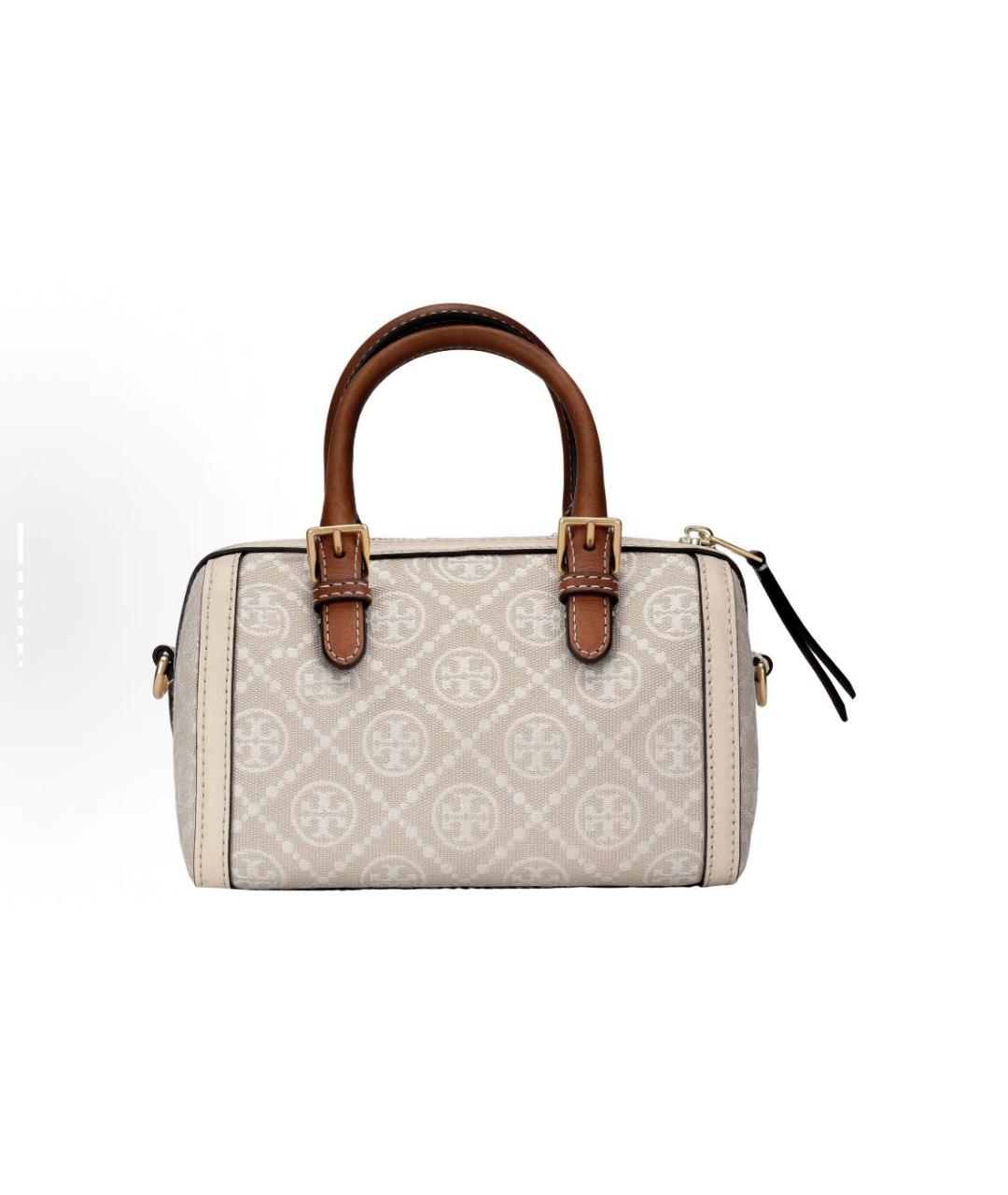 TORY BURCH Бежевая кожаная сумка через плечо, фото 3
