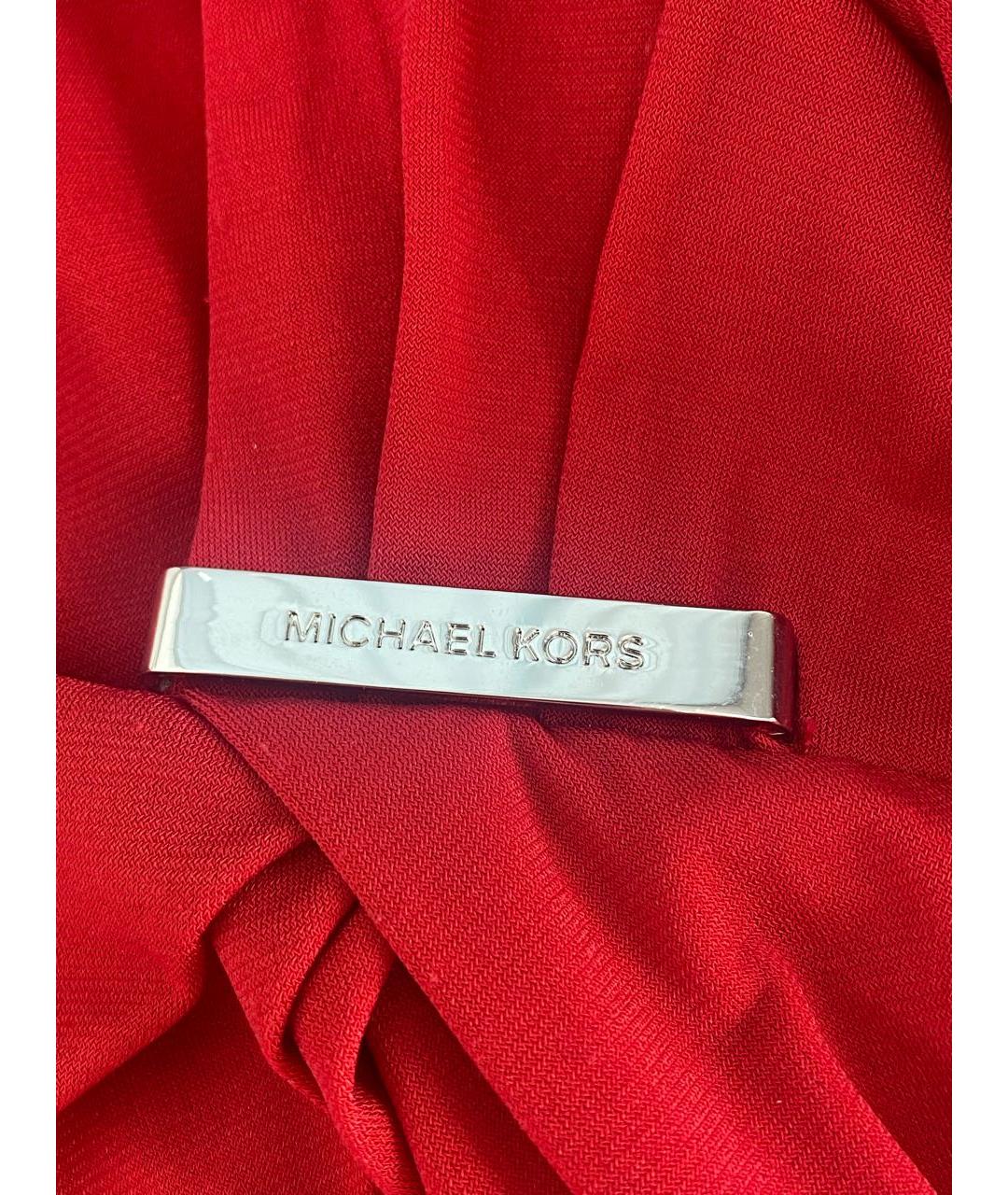 MICHAEL KORS Красная полиэстеровая блузы, фото 4