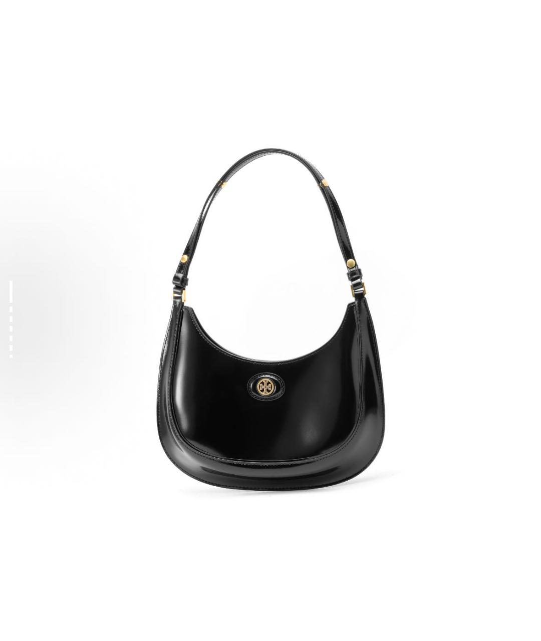 TORY BURCH Черная кожаная сумка тоут, фото 5