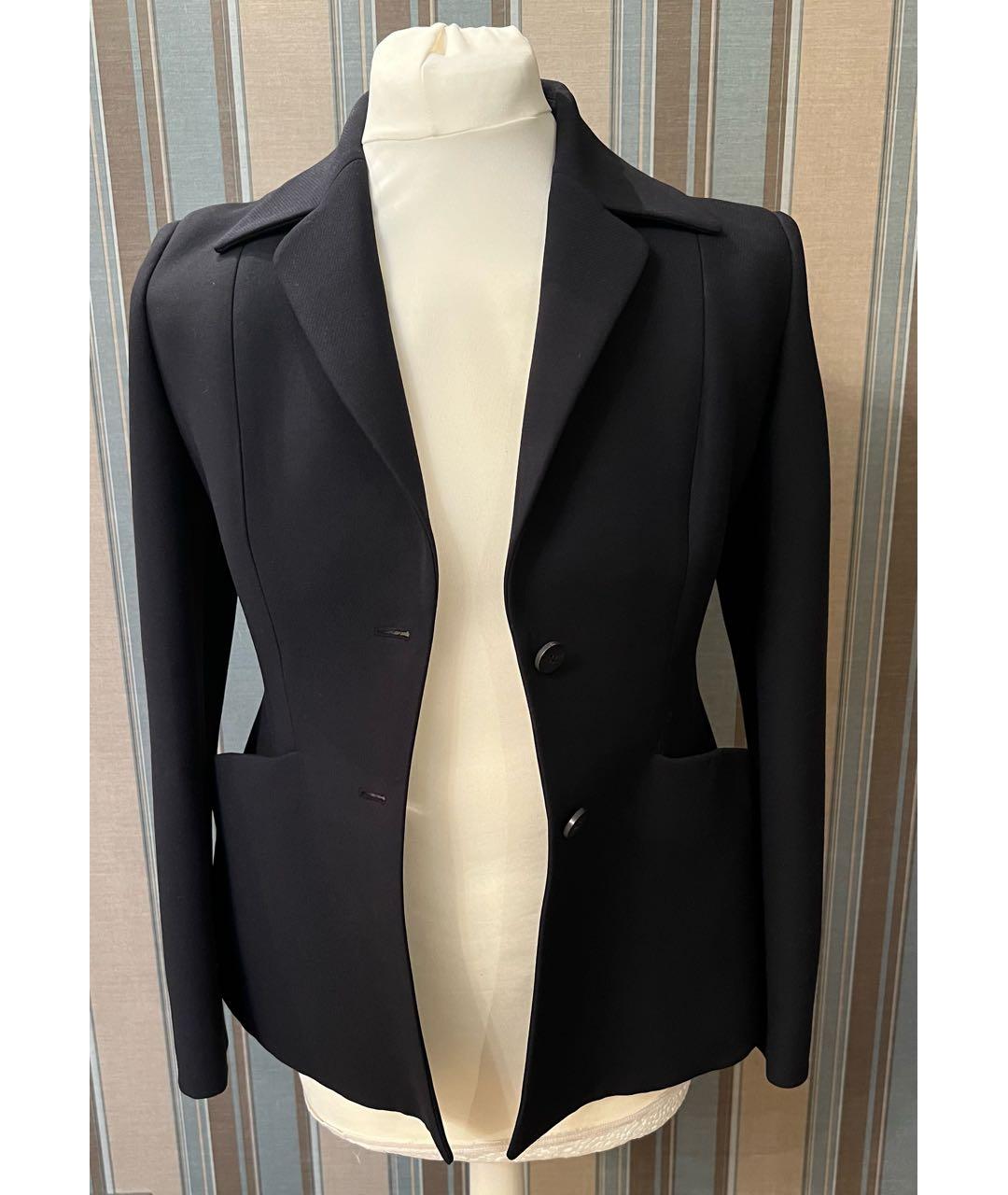 CHRISTIAN DIOR Черный шерстяной жакет/пиджак, фото 6