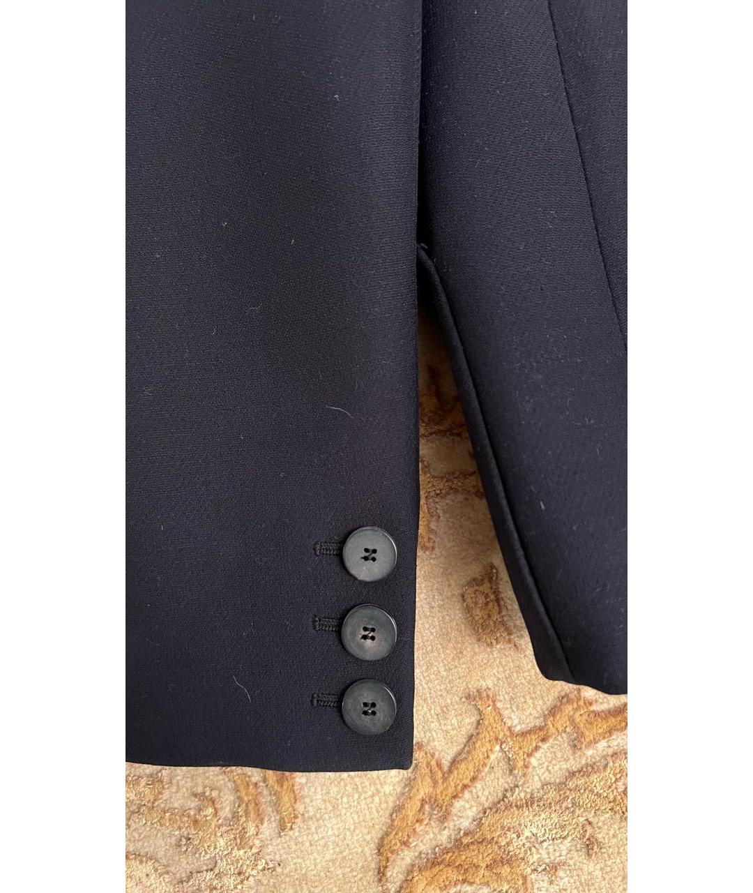 CHRISTIAN DIOR Черный шерстяной жакет/пиджак, фото 5