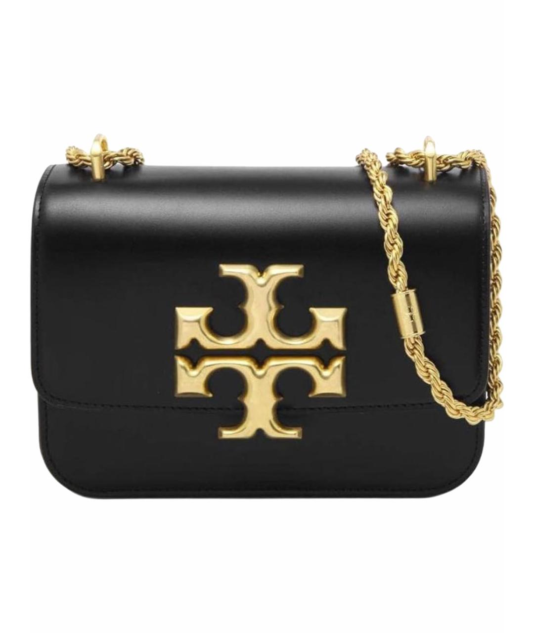 TORY BURCH Черная кожаная сумка через плечо, фото 1