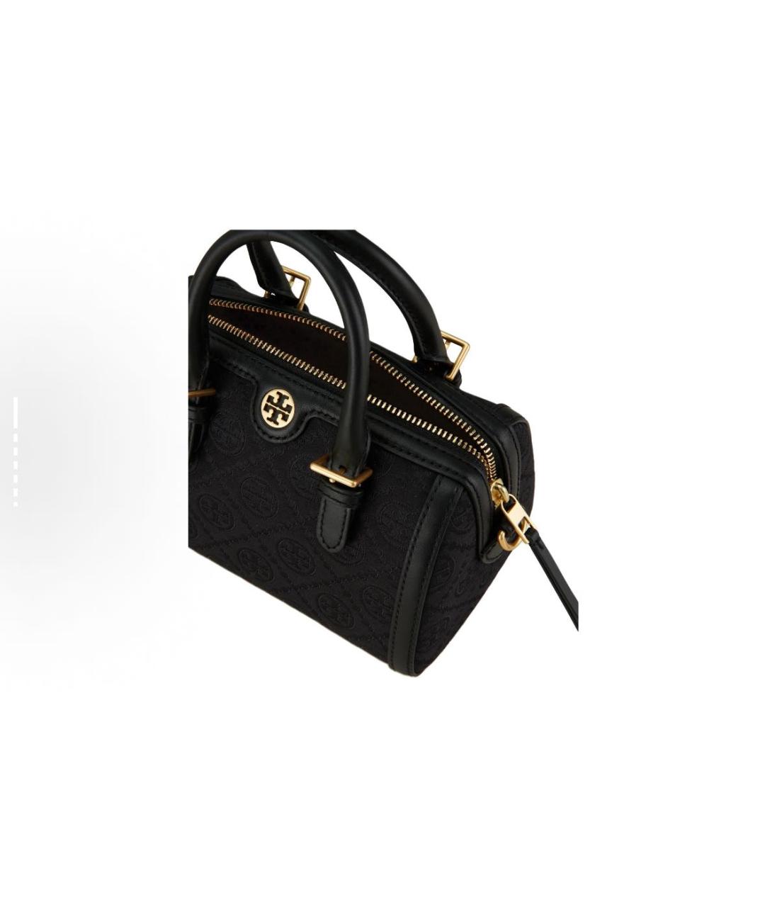 TORY BURCH Черная кожаная сумка через плечо, фото 3