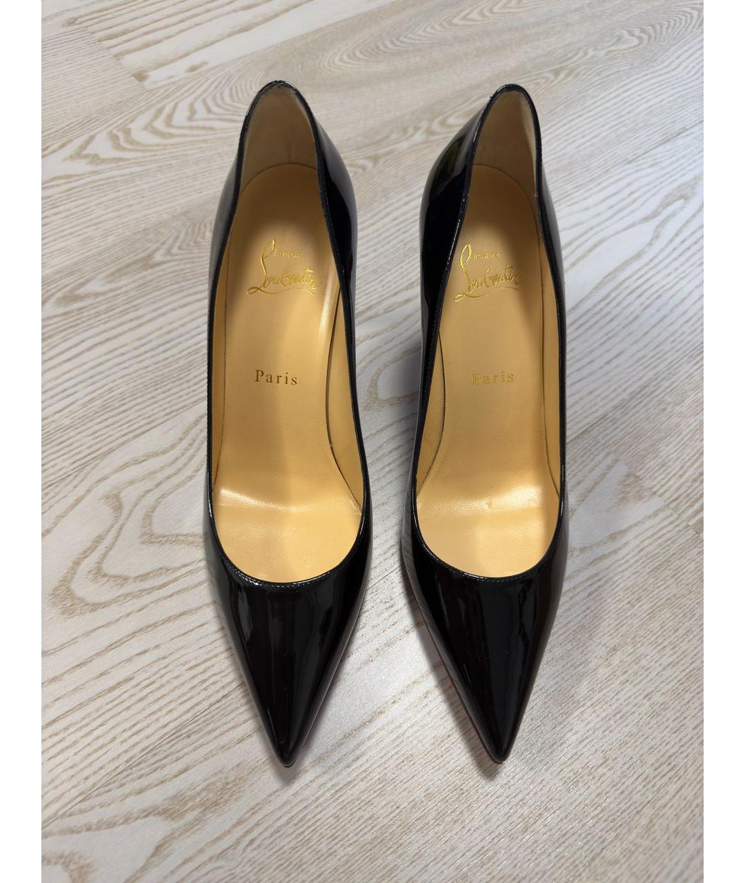 CHRISTIAN LOUBOUTIN Черные туфли из лакированной кожи, фото 2