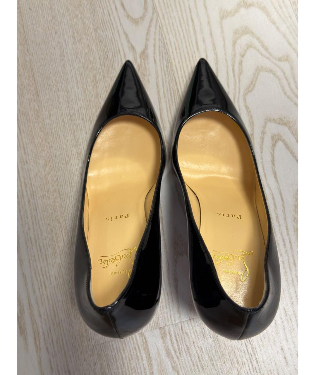 CHRISTIAN LOUBOUTIN Черные туфли из лакированной кожи, фото 3
