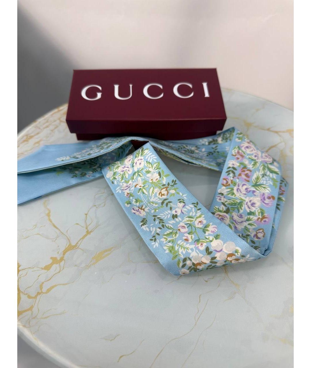 GUCCI Мульти шелковый платок, фото 8