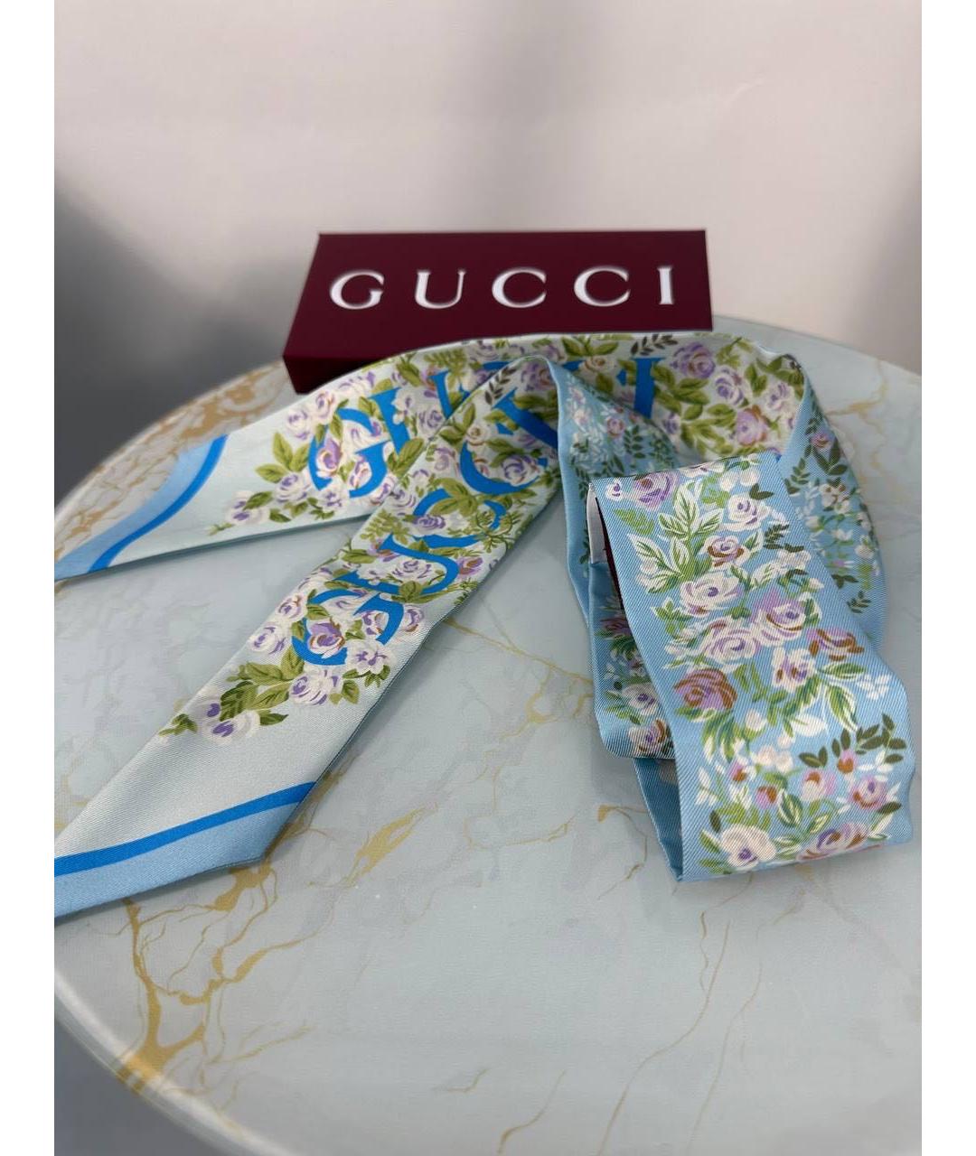 GUCCI Мульти шелковый платок, фото 7