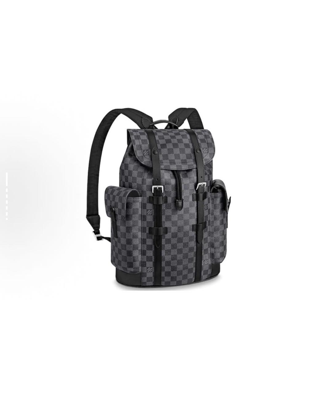 LOUIS VUITTON Антрацитовый рюкзак, фото 1