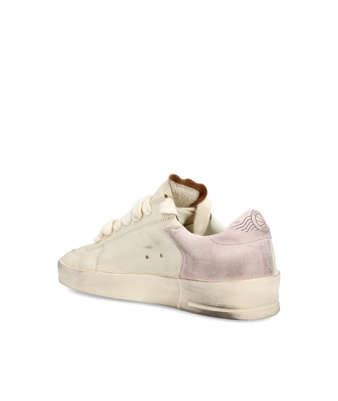 GOLDEN GOOSE DELUXE BRAND Белые кожаные кроссовки, фото 4
