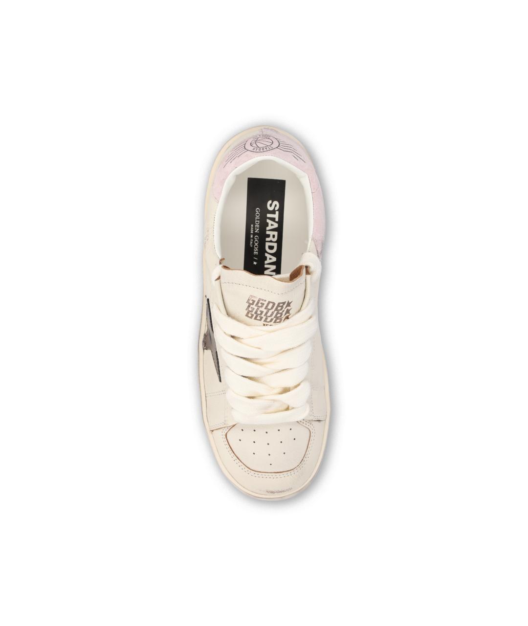 GOLDEN GOOSE DELUXE BRAND Белые кожаные кроссовки, фото 3