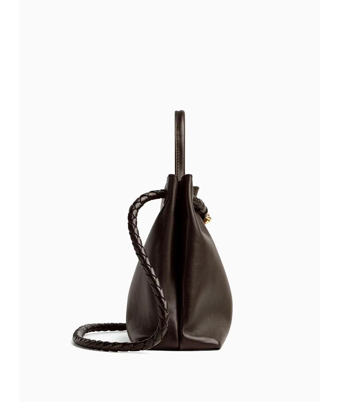 BOTTEGA VENETA Коричневая кожаная сумка через плечо, фото 6