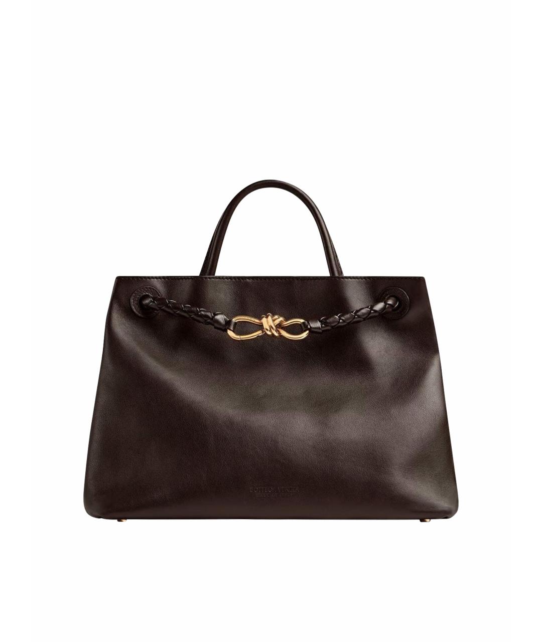 BOTTEGA VENETA Коричневая кожаная сумка через плечо, фото 1