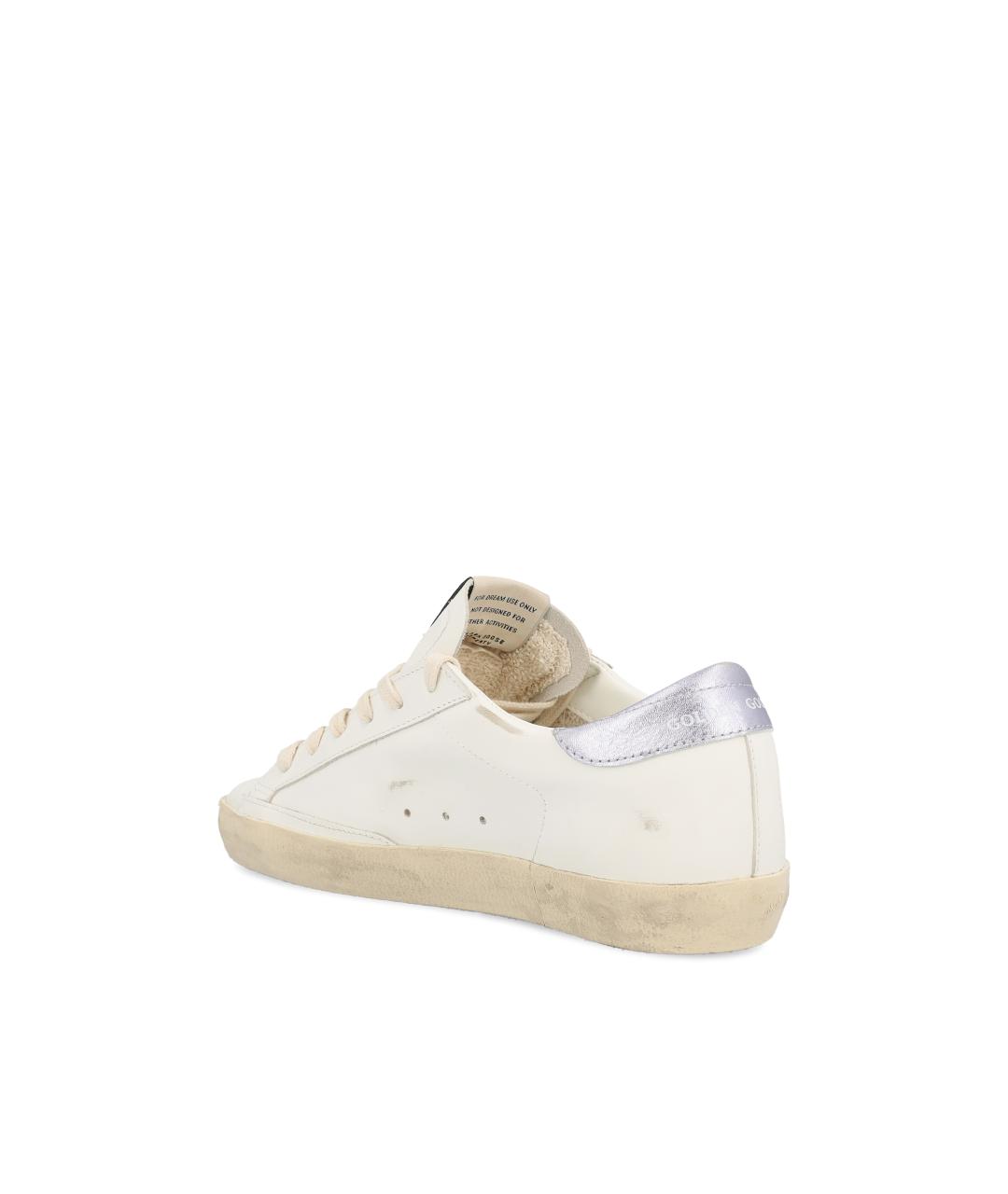 GOLDEN GOOSE DELUXE BRAND Белые кожаные кроссовки, фото 4