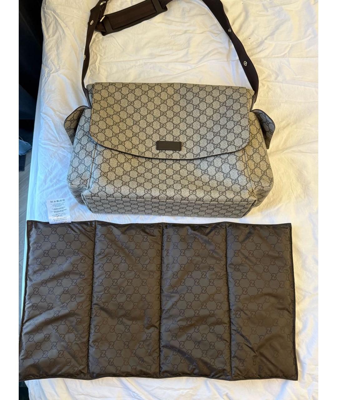 GUCCI Бежевая дорожная/спортивная сумка, фото 9