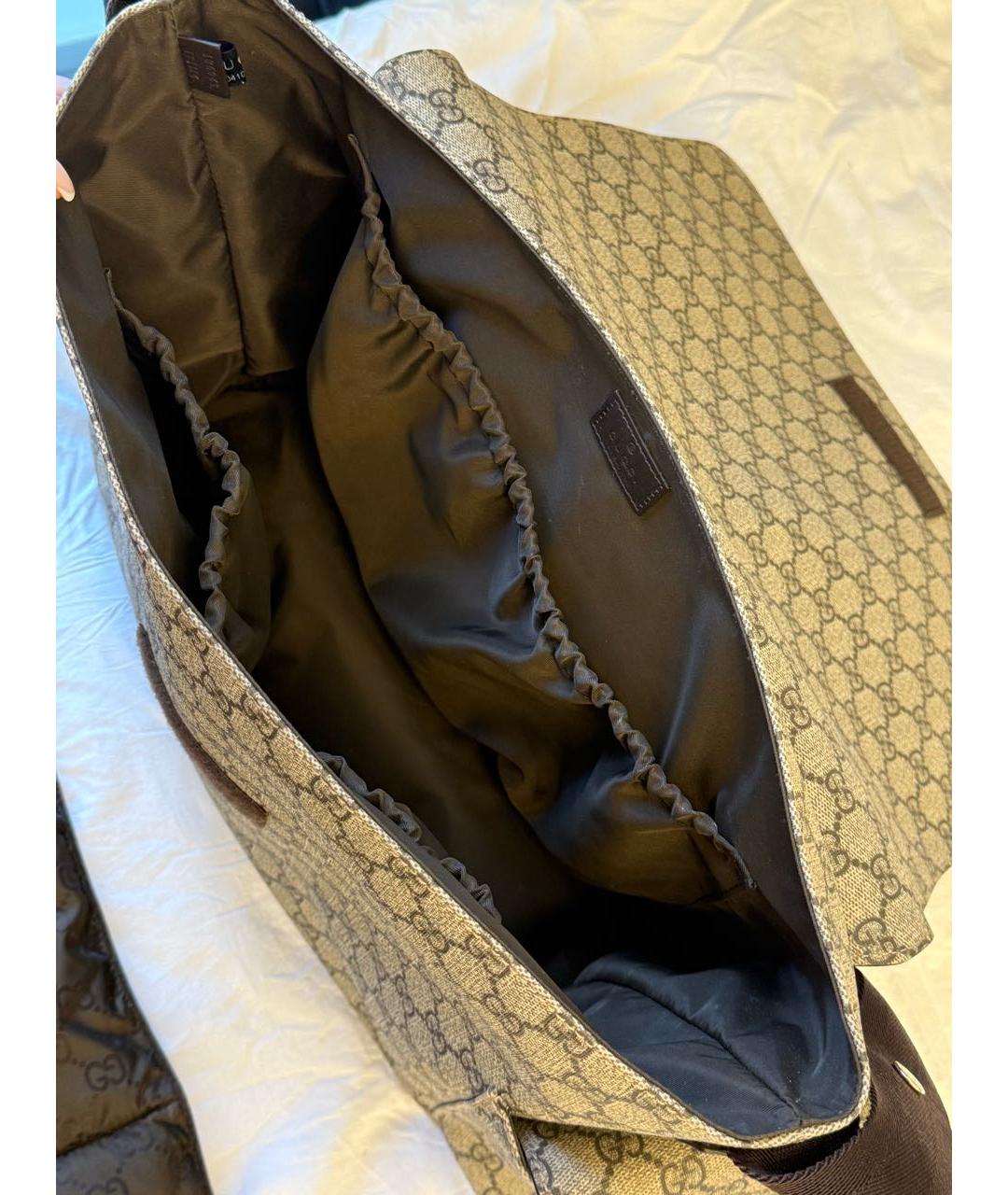 GUCCI Бежевая дорожная/спортивная сумка, фото 5