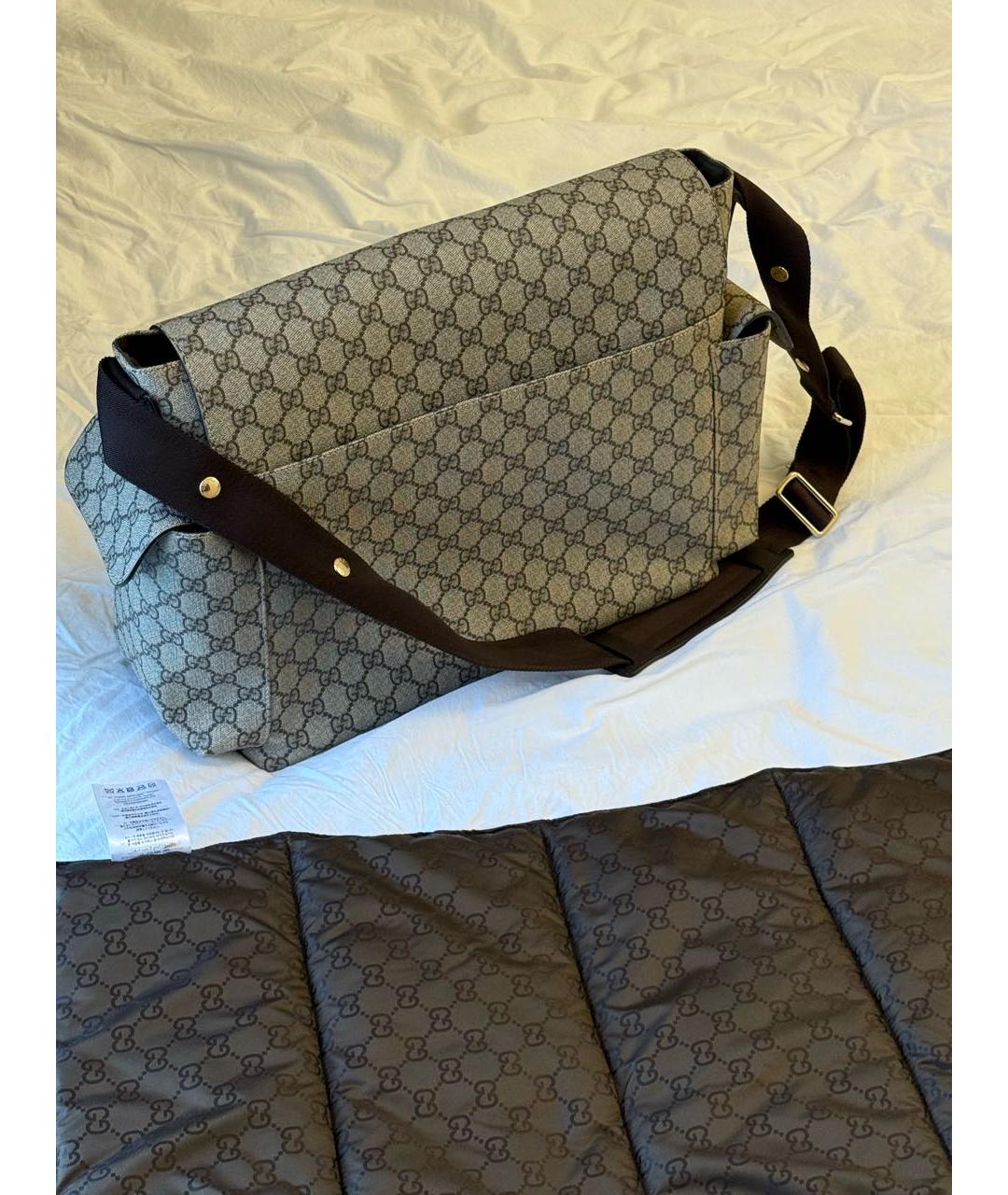 GUCCI Бежевая дорожная/спортивная сумка, фото 7