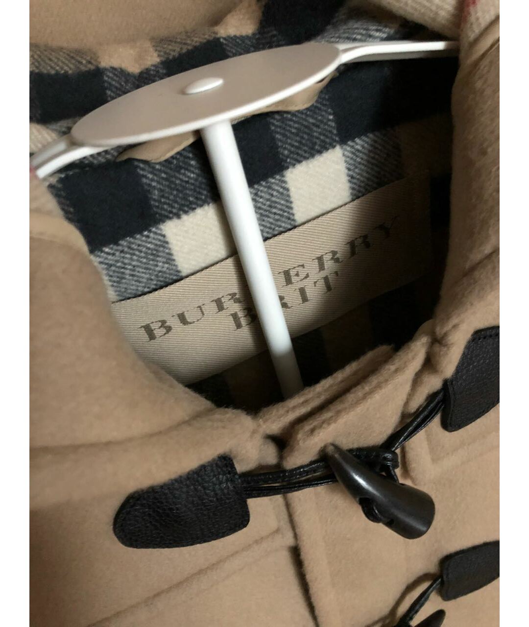 BURBERRY BRIT Бежевое шерстяное пальто, фото 4