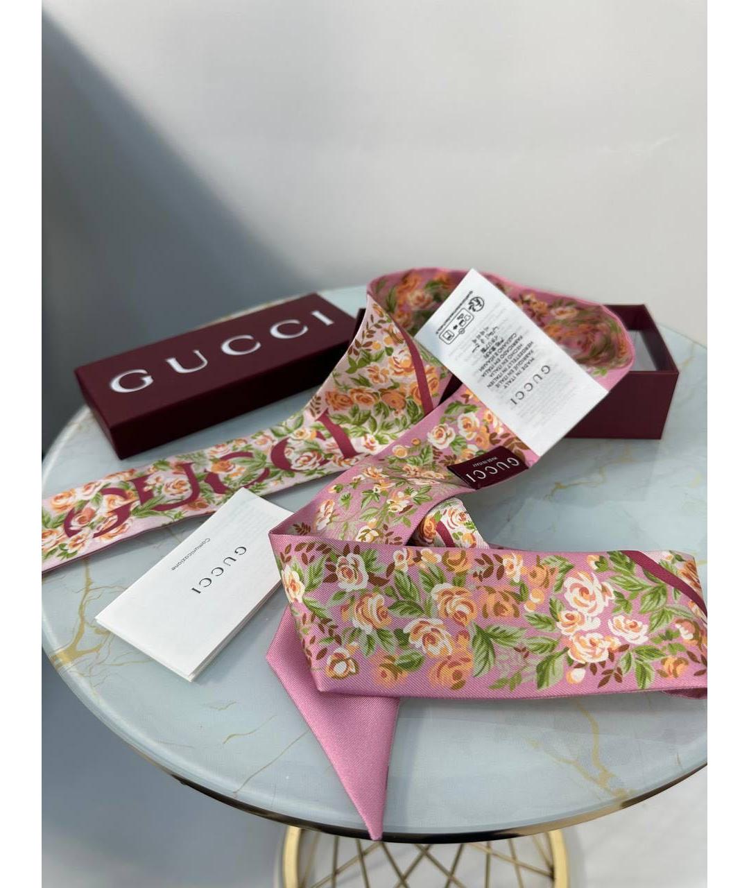GUCCI Мульти шелковый платок, фото 7