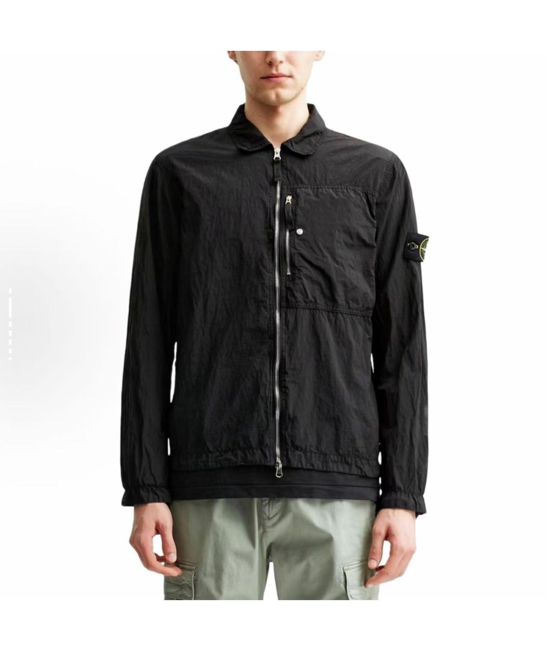 STONE ISLAND Черная куртка, фото 3