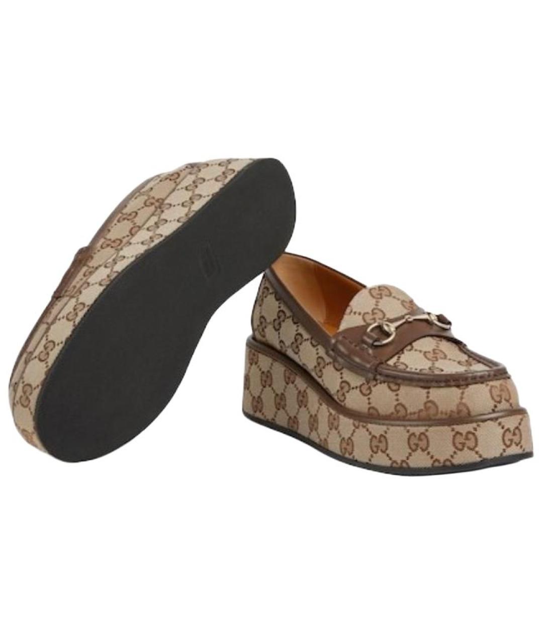 GUCCI Коричневые лоферы, фото 6