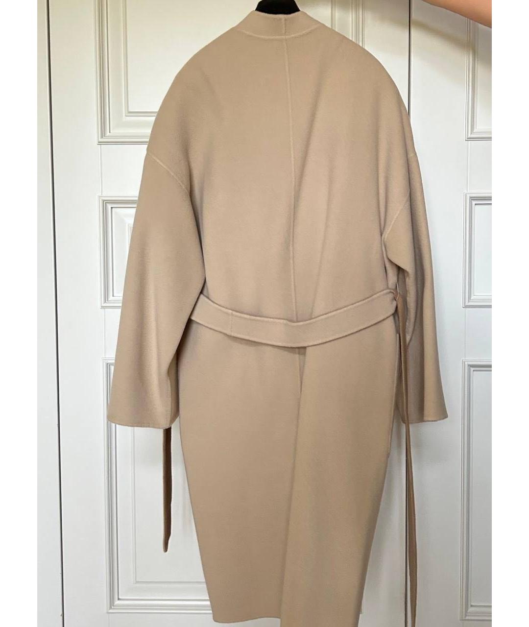 MAX MARA Бежевое шерстяное пальто, фото 2