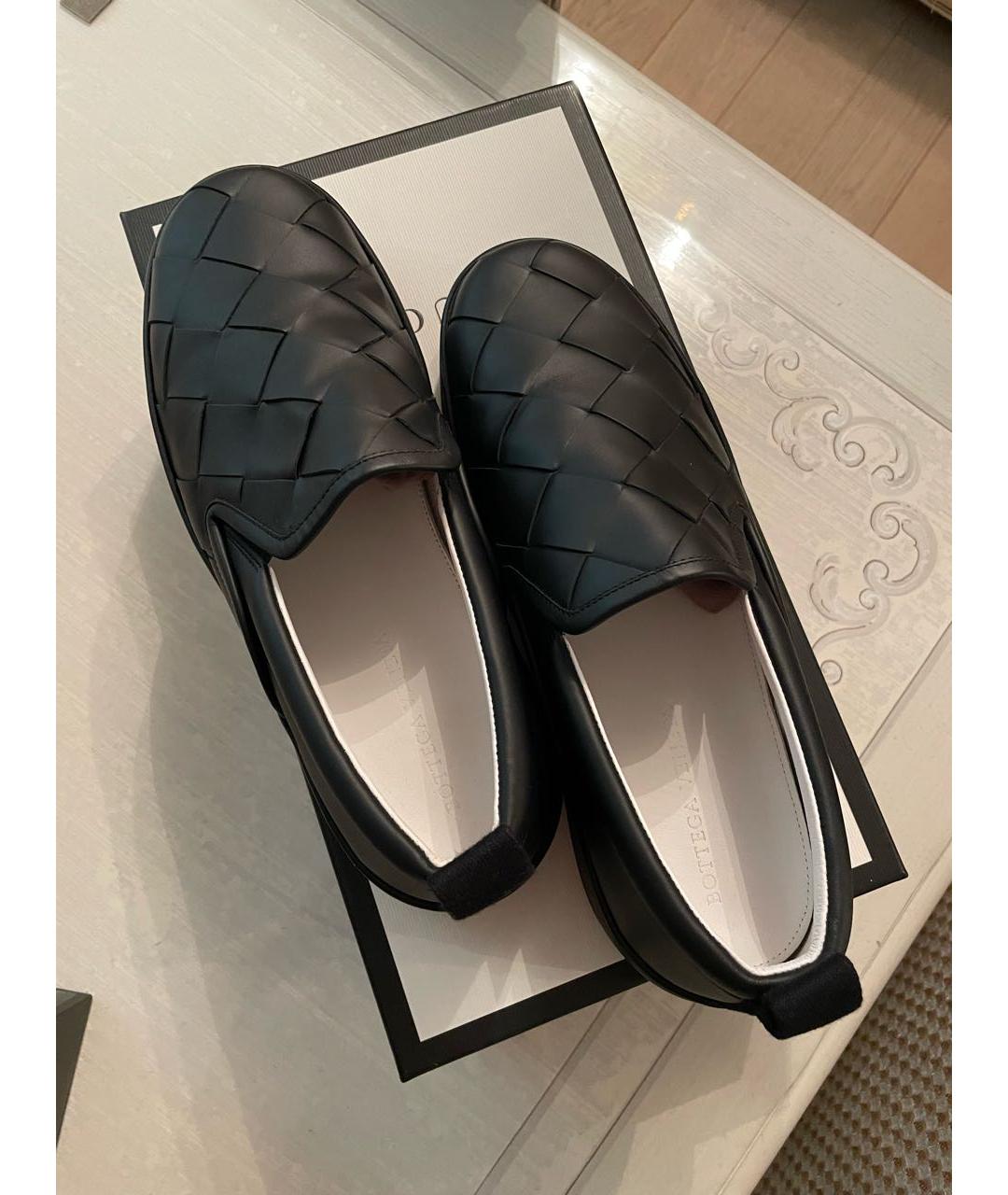 BOTTEGA VENETA Черные кожаные лоферы, фото 3