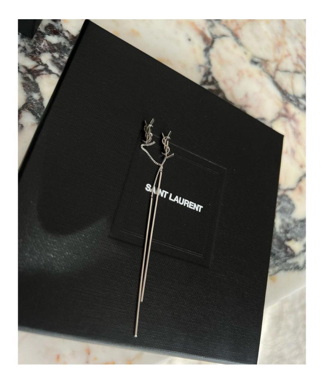 SAINT LAURENT Металлические серьги, фото 2