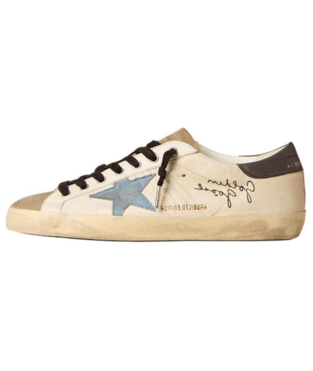 GOLDEN GOOSE DELUXE BRAND Бежевые низкие кроссовки / кеды, фото 2