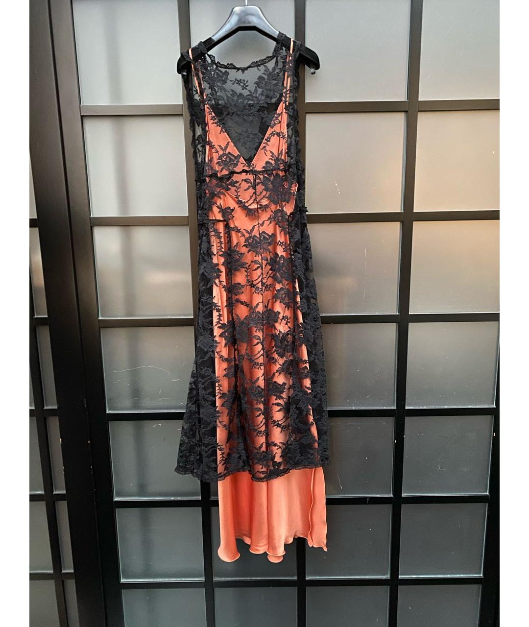 SONIA RYKIEL Коралловое кружевное вечернее платье, фото 2