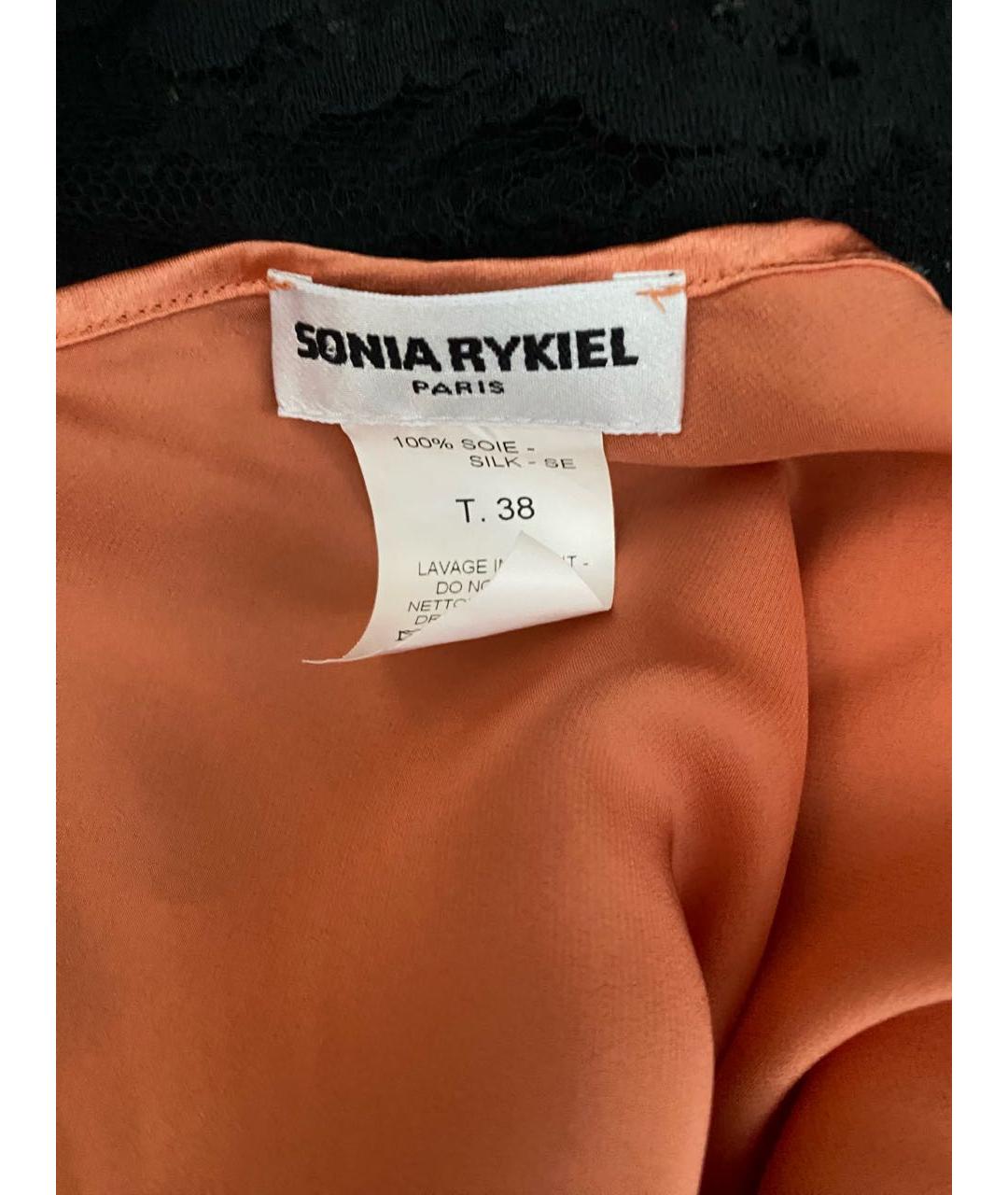 SONIA RYKIEL Коралловое кружевное вечернее платье, фото 4