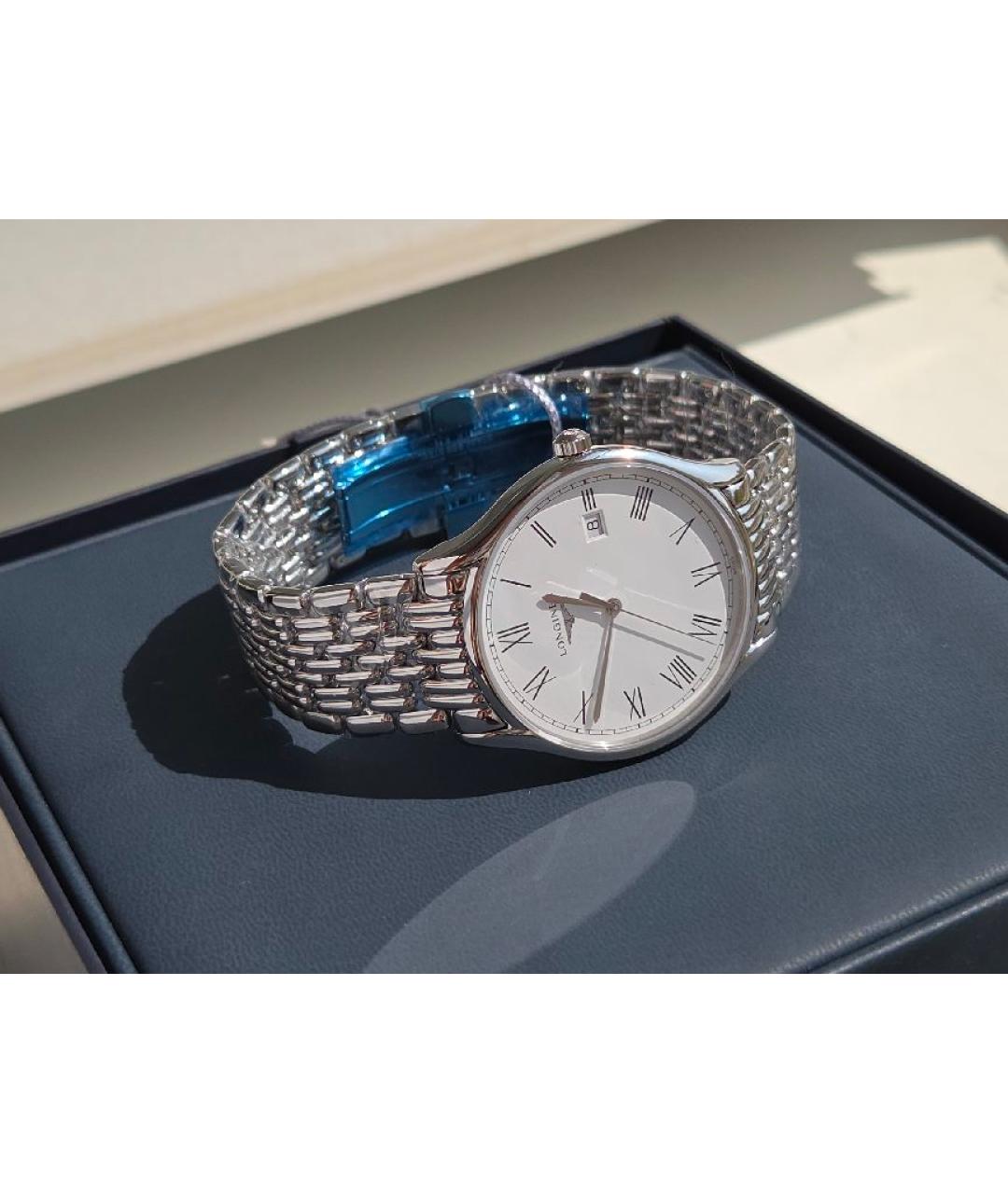 LONGINES Серебряные стальные часы, фото 6