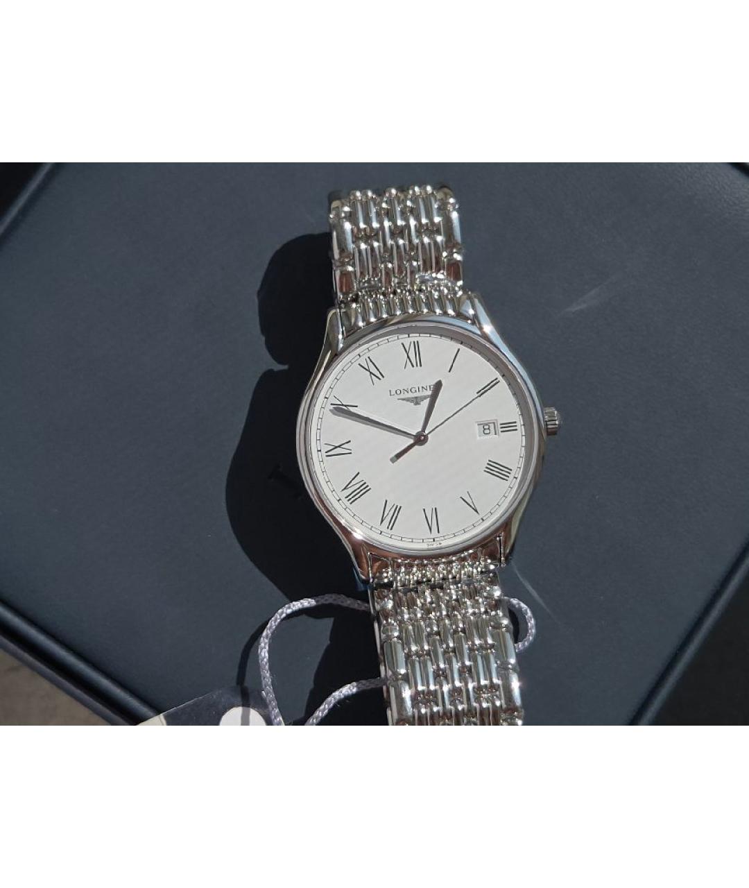 LONGINES Серебряные стальные часы, фото 3