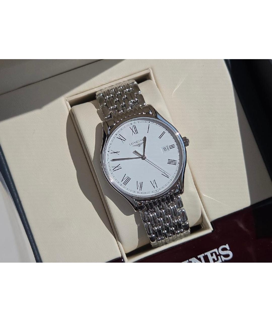 LONGINES Серебряные стальные часы, фото 2