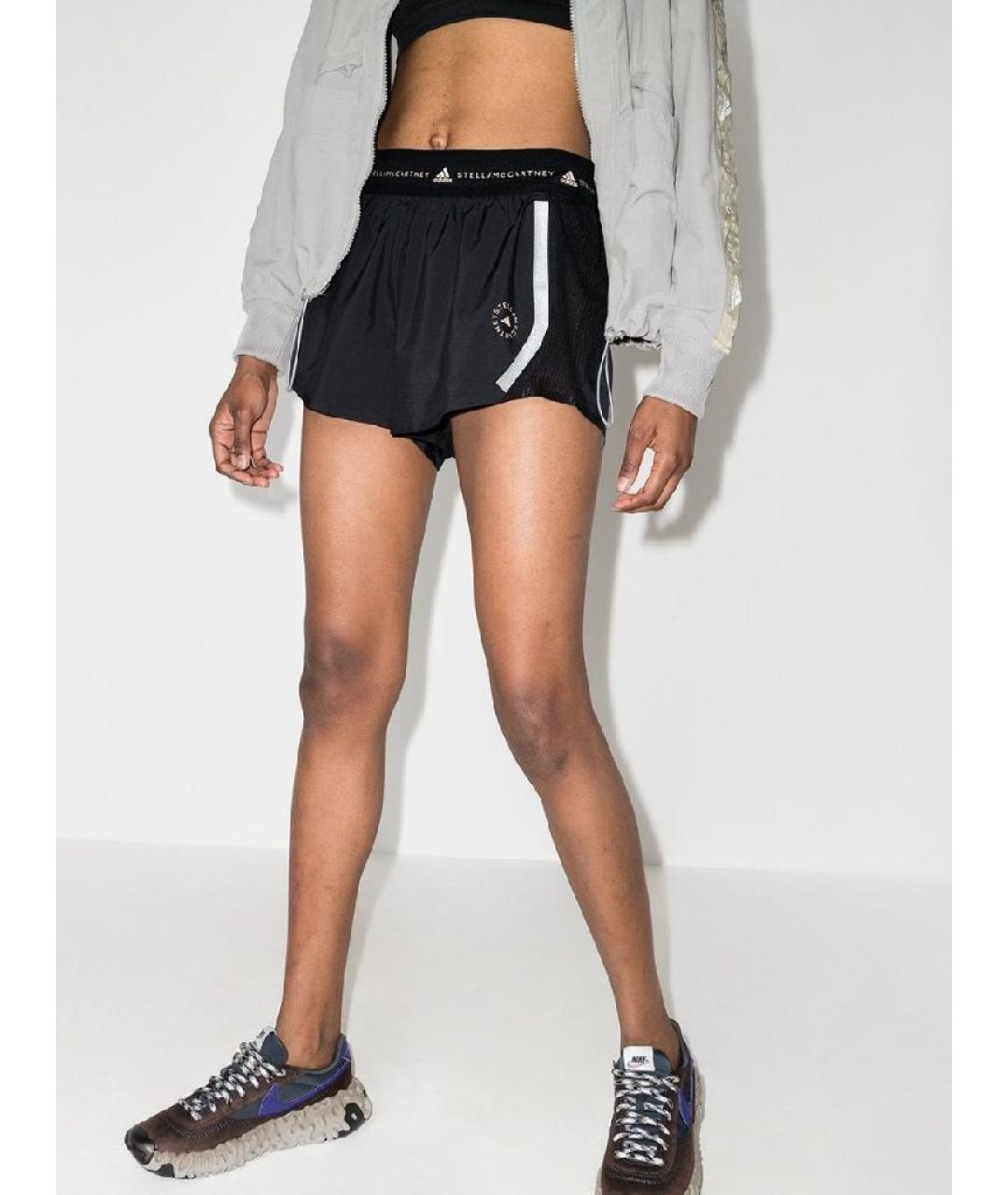 ADIDAS BY STELLA MCCARTNEY Черные синтетические спортивные брюки и шорты, фото 3