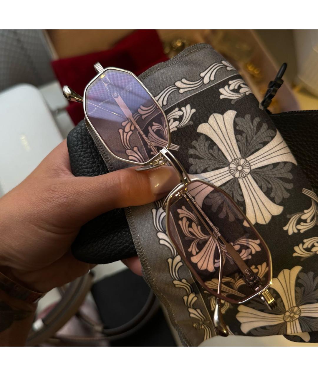 CHROME HEARTS Металлические солнцезащитные очки, фото 2