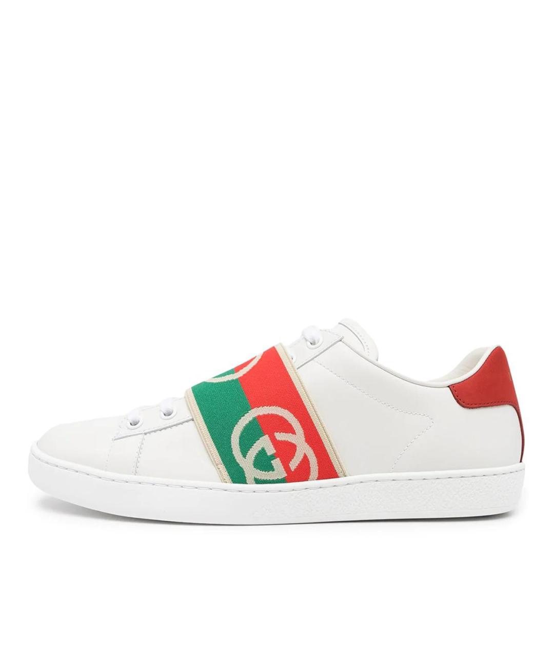 GUCCI Белые низкие кроссовки / кеды, фото 2