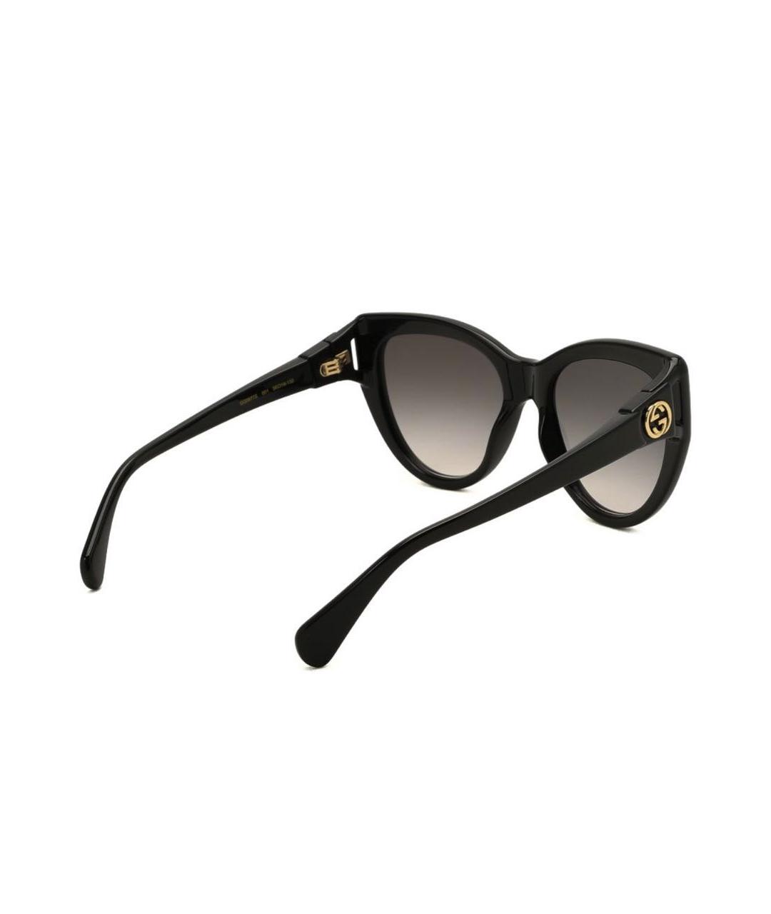 GUCCI Черные пластиковые солнцезащитные очки, фото 3