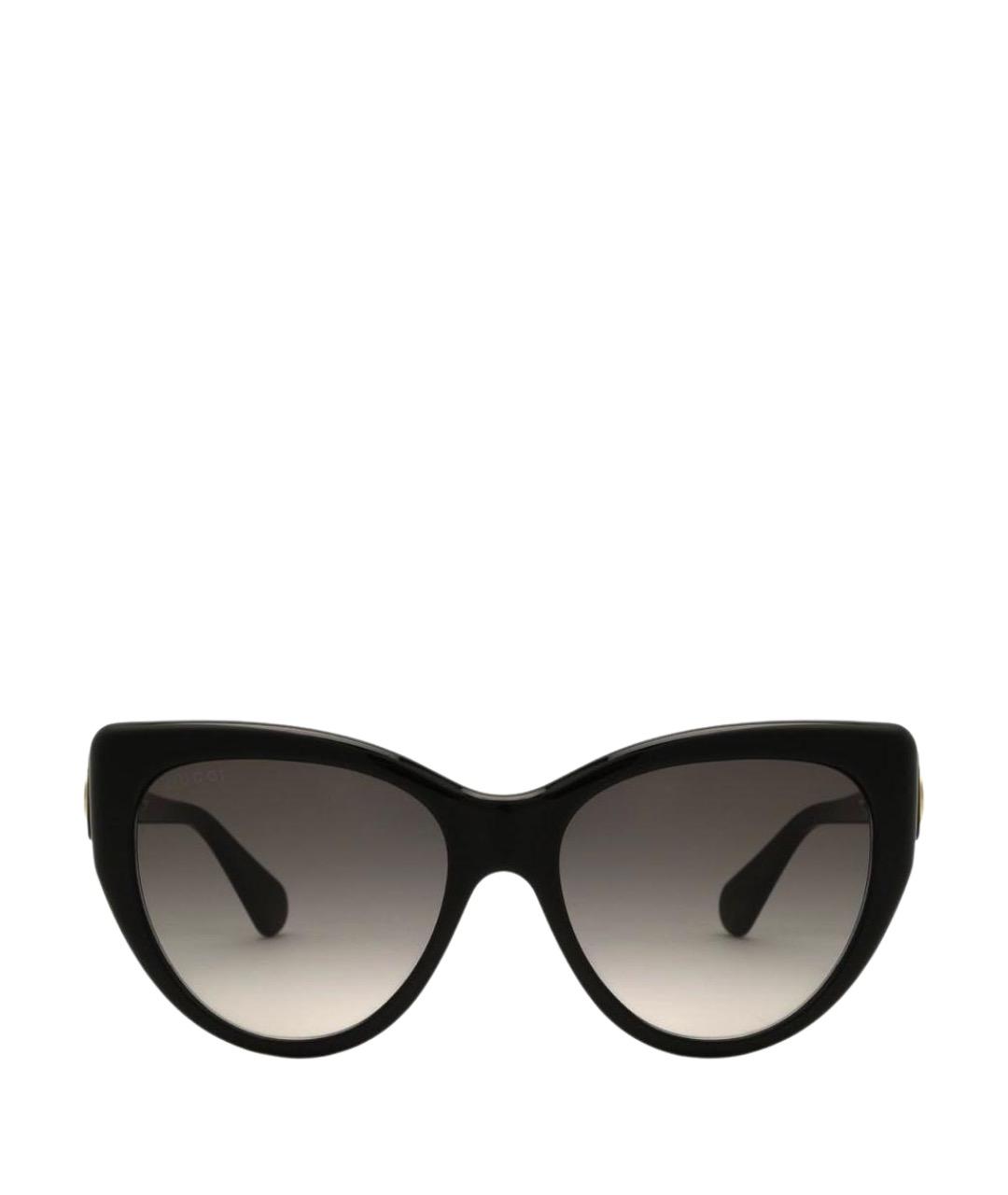 GUCCI Черные пластиковые солнцезащитные очки, фото 1