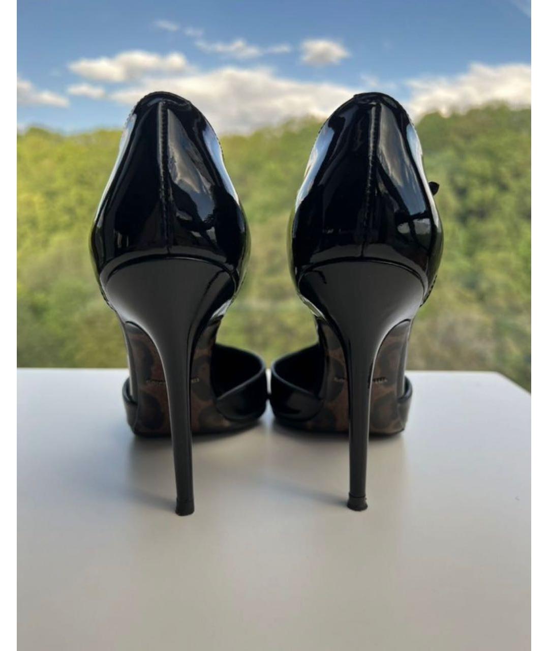 DOLCE&GABBANA Черные туфли из лакированной кожи, фото 3