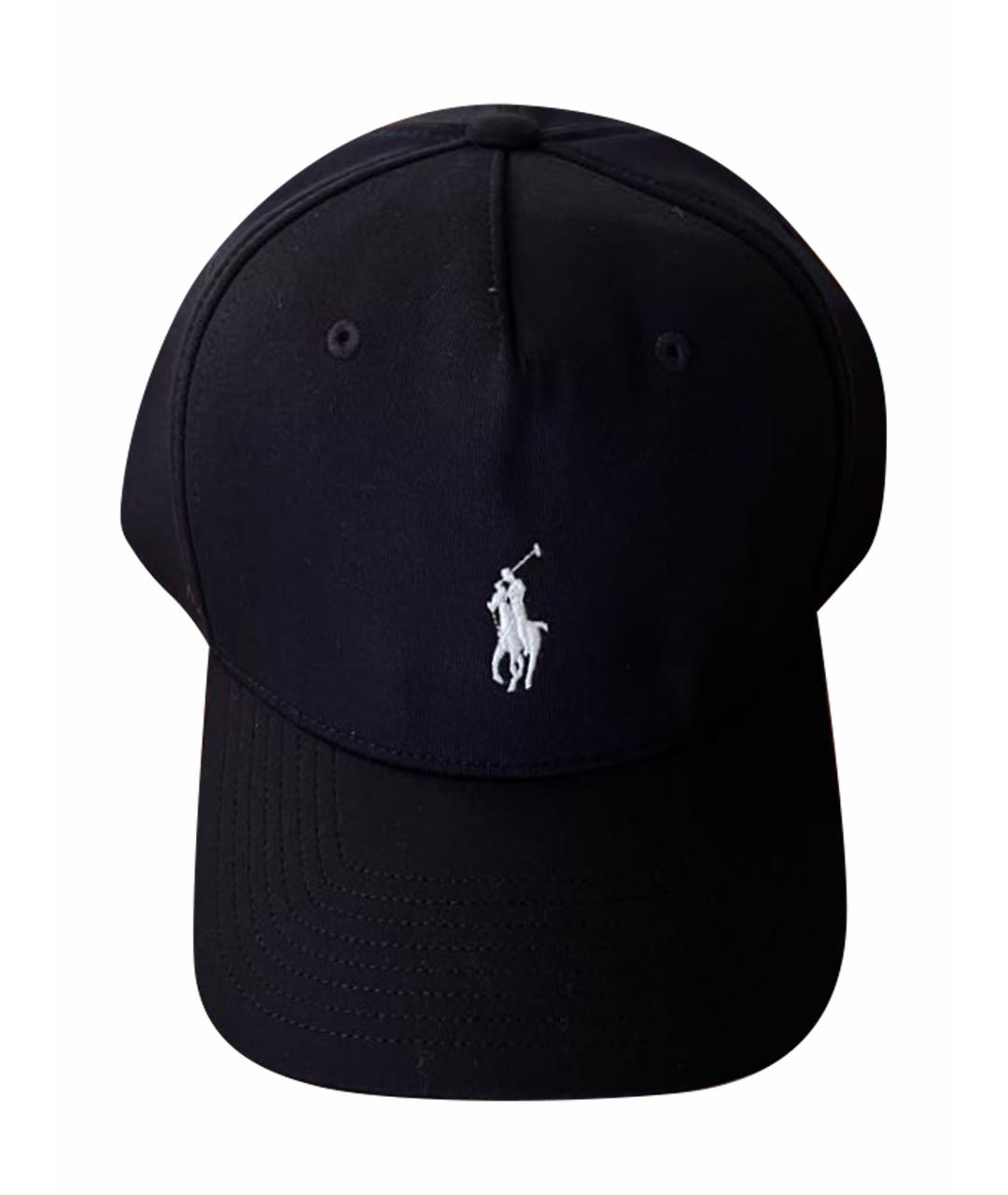 POLO RALPH LAUREN Темно-синяя хлопковая кепка/бейсболка, фото 1